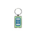 NFC Epoxy Square Tag with Metal Keyring - Custom Promotional Product