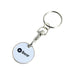 Printed Trolley Coin Keyring - Custom Promotional Product