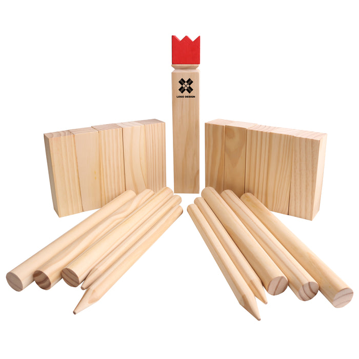Premium Wooden Kubb Set - Custom Promotional Product