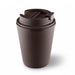 Karvo Kuppa – EcoBlend - A drink bottle in a dark brown colour, featuring a cup design and a lid, with a branding logo present.