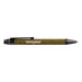 Tea Grounds Pen - A green pen with a textured barrel and a black clip, featuring a logo.