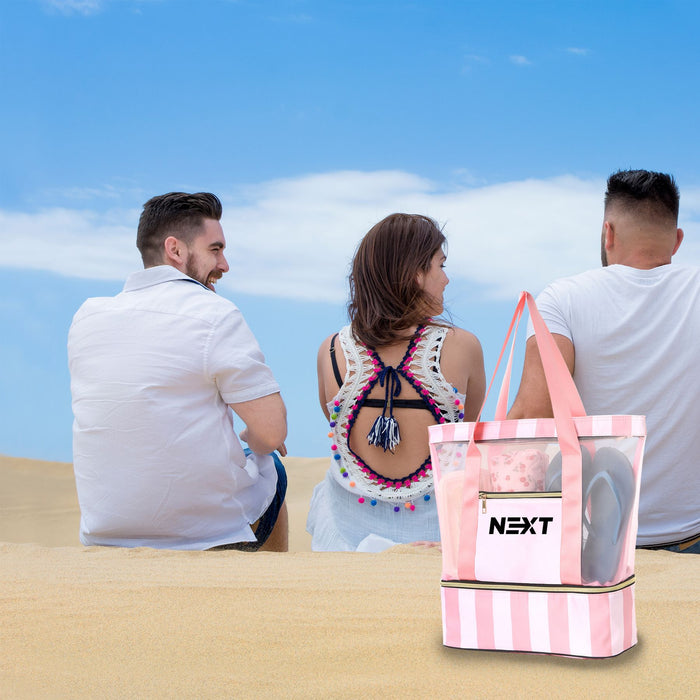 Mesh Beach Tote Bag - Custom Promotional Product