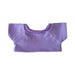 Plush Doll Basic T-Shirt - A plush doll t-shirt in soft purple fabric with a simple design and ribbed neckline.