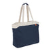 Field & Co.® Parks 16" Computer Work Tote - A navy and cream tote bag with two shoulder straps and a logo on the side.