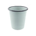 Falcon Enamel 300ml 9cm Tumbler - A light green enamel tumbler with a dark rim, 300ml capacity and 9cm height. It features a logo on the surface.