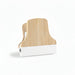 Bamboo Fridge Magnet Clip - A bamboo fridge magnet clip featuring a natural bamboo finish and a white base. It has a simple, modern design.