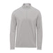 Men's Sonora 1/4 Zip Pullover - A light grey men's pullover featuring a 1/4 zip and long sleeves, with a small logo on the side.