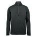 Men's Zermatt 1/4 Zip Pullover - A black men's pullover featuring a 1/4 zip and long sleeves, with a logo on the design.