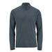 Men's Mesa 1/4 Zip Pullover - A men's pullover in dark grey with a 1/4 zip collar and long sleeves. Features a logo on the chest.