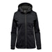 Women's Antares Performance Hoody - A women's black Antares Performance Hoody with a zip front and hood, featuring a soft inner lining.