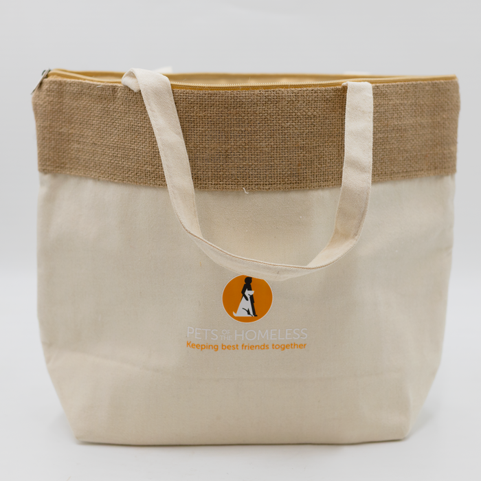 The Brooke Jute and Cotton Cooler Bag - Custom Promotional Product