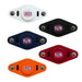 Vibro Fidget Spinner - A collection of Vibro Fidget Spinners in white, black, navy, red, and orange, all featuring a logo.