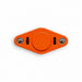Vibro Fidget Spinner - An orange Vibro Fidget Spinner with two textured knobs and silver balls on each side.
