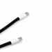 The Power Band Charging Lanyard - 60W - A black charging lanyard with two USB connectors at each end, featuring white accents.