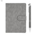 Rewiz Notebook and Pen Gift Set - A grey notebook with a clasp and a matching pen, both featured in a sleek gift set.