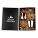 Bula Vinaka Stainless Steel Wine Glass Gift Set - A stainless steel wine glass gift set featuring a rose gold and a white glass, presented in a black box with straw filler.