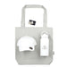Summer Essentials Pack - A grey tote bag, a white cap, and a white drink bottle with a logo.