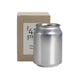 Mini East 42nd Street Can Candle - A silver can candle next to a light brown box. The candle has a minimalist design and is labelled as "Choc Espresso".