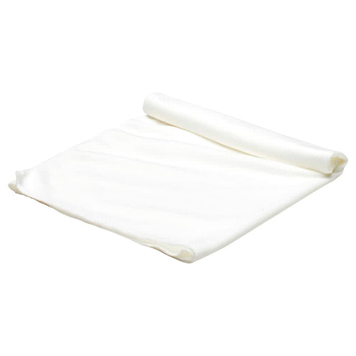 Cooling Towel - A white cooling towel rolled partially, featuring a textured fabric suitable for leisure and outdoor activities.