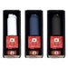 Festive Essentials Set - A drink bottle set featuring a white, navy, and black bottle, along with jars, presented in a decorative box.