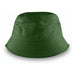 Long Beach Bucket Hat – Medium - A green bucket hat with a wide brim and eyelets, Featuring a logo on the side.