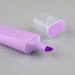 Luxer Highlighter - A purple highlighter with a chisel tip and a translucent cap placed nearby. The product has a smooth, sleek design.