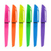Gear Pen Highlighter - Six highlighters in bright colours: pink, yellow, green, and purple, each featuring a sleek, modern design and a branding logo.