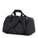 High Sierra Travel Duffel - A black travel duffel bag with multiple compartments, handles, and an adjustable shoulder strap. It features a logo.