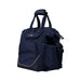 High Sierra Crib Bag - A navy blue bag with multiple compartments, short handles, and a shoulder strap. It features branding on the front.