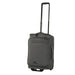 High Sierra Cross Season Pro Wheeled Duffle (55cm) - A grey wheeled duffle bag with a telescopic handle and multiple zippered compartments, featuring a logo.