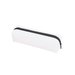 Polyester Pencil Case - A white polyester pencil case with a black zip closure and a simple design. It features a small logo.