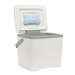 13L Cooler Box - A white 13L cooler box with a grey handle and a lid, featuring a blue ice pack inside.