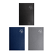 Penguin A5 Weekly Diary - Three A5 diaries in black, navy, and grey, featuring a textured cover and a logo on the front.