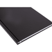 Penguin A5 Weekly Diary - A black A5 weekly diary with a smooth cover and a silver edge, featuring a simple design.