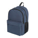 Field Backpack - A navy blue backpack featuring multiple compartments and a side mesh pocket, complete with branding.