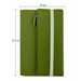 Executive Soft-Touch PU Leather Notebook - A green executive soft-touch PU leather notebook with a zippered pocket and an elastic band. Dimensions: 16 cm x 22.5 cm.