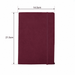 Sandbeach Textured PU Hard Cover Notebook - A burgundy textured PU hard cover notebook with elastic closure and dimensions of 14.5cm by 21.5cm.