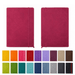 Sandbeach Textured PU Hard Cover Notebook - A textured PU hard cover notebook in pink, with additional colour options displayed below. Features an elastic closure.