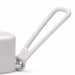 The Sofia 1L Bottle - A drink bottle cap in white with a textured surface and a looped handle for easy carrying.