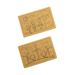 Kids Jigsaw 2 Puzzle Set - A jigsaw puzzle set featuring two eco-friendly, brown cardboard puzzles with outlines of children and nature scenes.