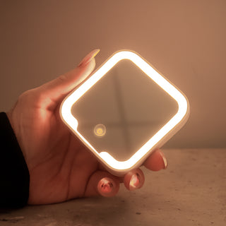 Glow Compact Mirror with LED - Custom Promotional Product