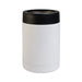 The Reel Deal - A drink bottle in white with a black lid, featuring a sleek, stainless steel design and a logo.