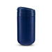 The Good Stuff Pack - A coffee cup in a deep navy blue with a secure lid and smooth finish, featuring a subtle branding logo.