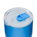 The Refuel Pack - A drink bottle with a blue exterior and a clear lid featuring a blue slider opening.