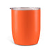 Indiana Coffee Cup - An orange insulated coffee cup with a transparent lid and sleek design, suitable for keeping beverages hot or cold.