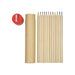 Colouroo Long Pencils in Tube - A set of long coloured pencils in a cardboard tube, featuring a red sharpener alongside the pencils.