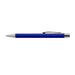 Aspen Aluminium Pen - A blue aluminium pen with a silver tip and clip, designed for writing.