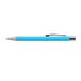 Aspen Aluminium Pen - A turquoise aluminium pen with a silver tip and clip, featuring a smooth writing ballpoint design.
