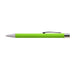 Aspen Aluminium Pen - A green Aspen Aluminium Pen with a silver clip and tip, designed for writing.