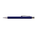 Aspen Aluminium Pen - A sleek blue aluminium pen with a silver clip and tip. The design is modern and minimalist, ideal for writing.